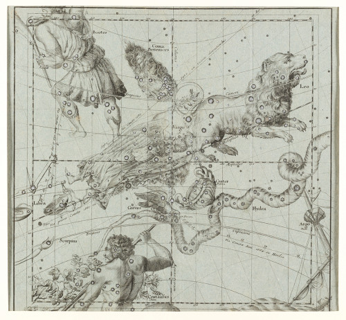 IGNACE GASTON PARDIES, "Constelaciones", 1690, Grabado al c