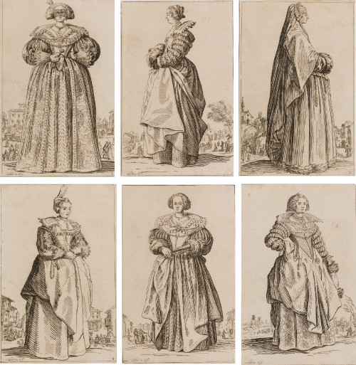 JACQUES CALLOT, "La noblesse", 12 aguafuertes