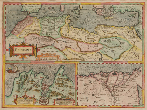 GERHARD MERCATOR, "Mapa del norte de África, Islas y Países
