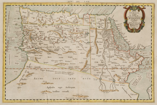 GERHARD MERCATOR,  "Mapa Ptolemaico del Norte de África" ,