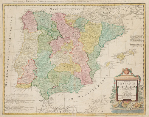 "Mapa de España y Portugal"