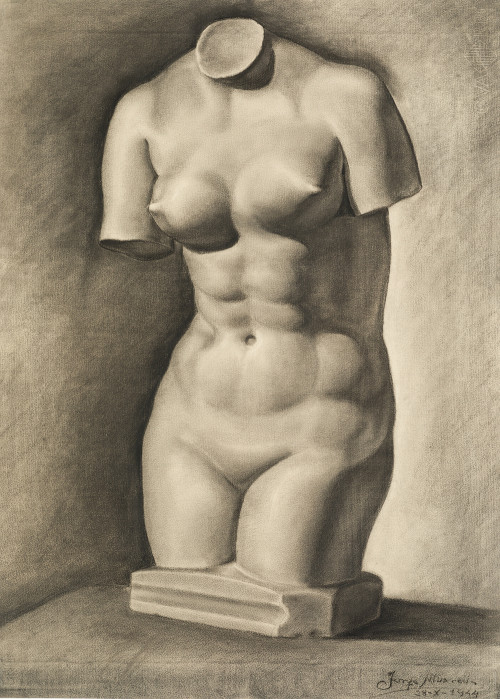 JORGE ALBAREDA S.XX, "Escultura de torso femenino", 1944, C