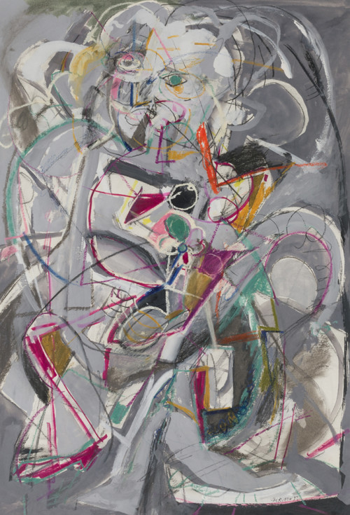 JOSE MARIA RUEDA, "Sin título", 1983, Técnica mixta sobre p