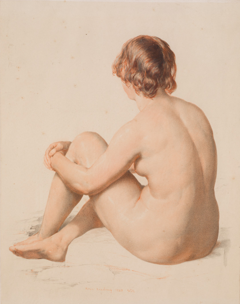 WILLIAM MULREADY, "Desnudo masculino y femenino sentado", P