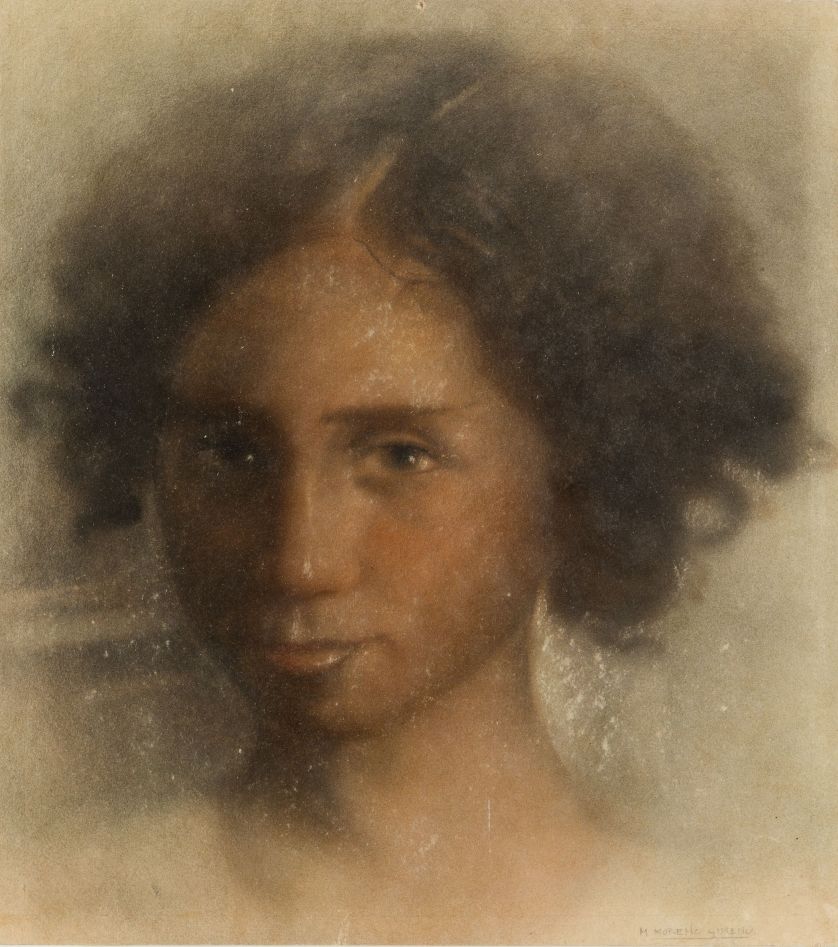 MANUEL-MORENO-GIMENO-Valencia-1900-1982-Retrato-de-muchacha-30-x-26-cm.