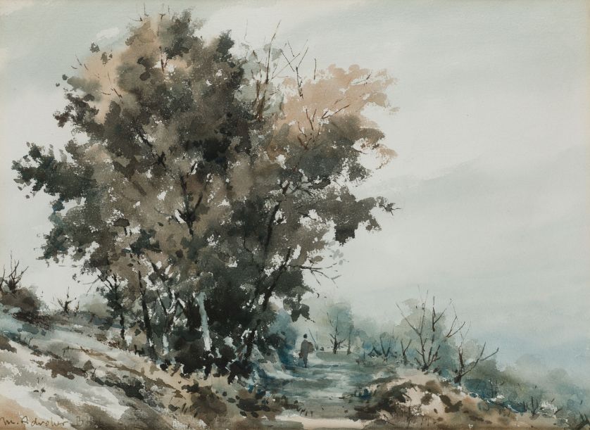 -Paisaje-con-camino-y-personaje-