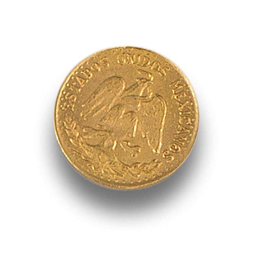 MONEDA ORO DOS PESOS ESTADOS UNIDOS MEXICANOS, 1920