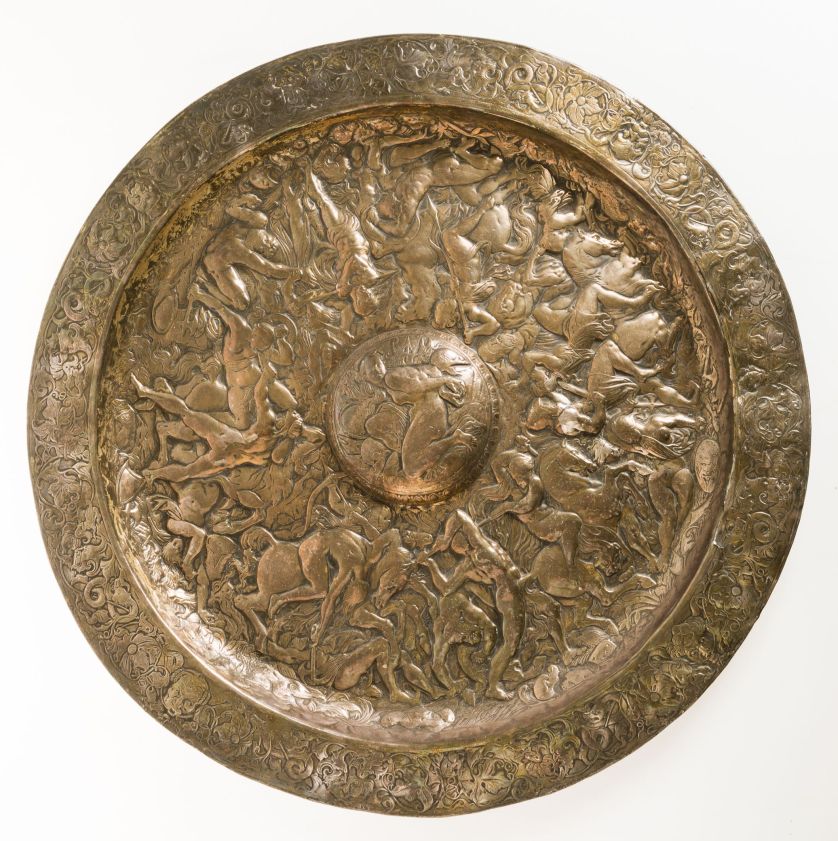 Batalla de las amazonas según el modelo de Antoine Vechte, manufactura