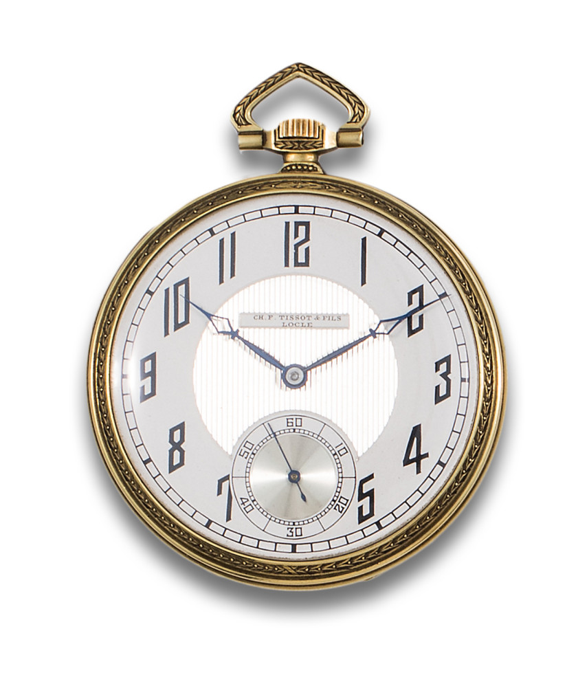 RELOJ-DE-BOLSILLO-LEPINE-TISSOT-EN-ORO-AMARILLO