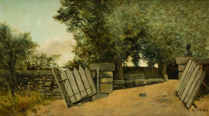 MANUEL-RAMOS-ARTAL-Madrid-1855-1915-Entrada-a-la-finca-40-x-70-cm-