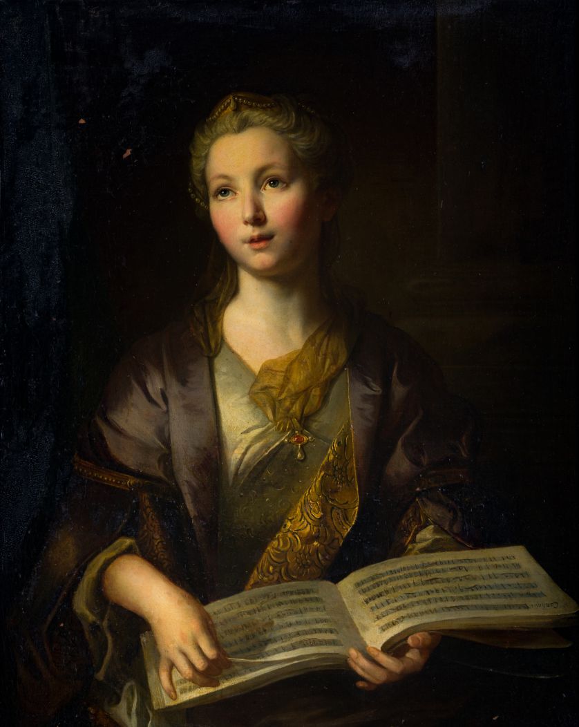 ESCUELA-FRANCESA-S.-XVII-S.-XVIII-Retrato-de-dama-como-una-Sibila-o-como-La-Musica-82-x-65-cm.