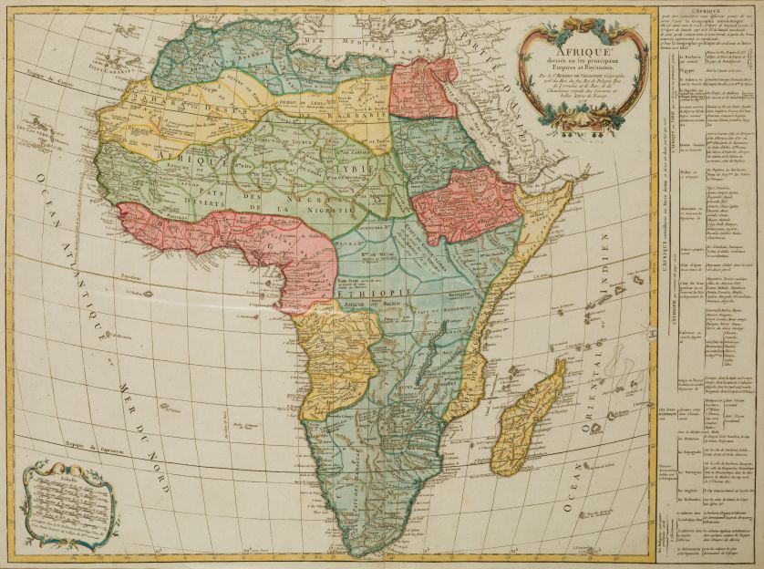 DIDIER-ROBERT-DE-VAUGONDY-PARIS-1723-1786-Africa-e-islas-adyacentes-1778-Huella-50-x-67-cm-Encuadre-51-x-69-cm