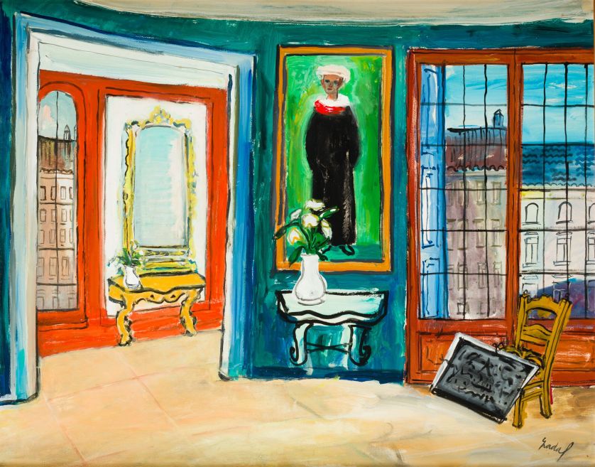 CARLOS-NADAL-Paris-1917-1998-Interieur-a-Vallauris-1990-74-x-93-cm-