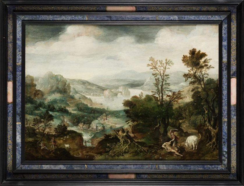 ESCUELA-FLAMENCA-S.-XVI-S.-XVII-Paisaje-con-Mercurio-y-Argos-47-x-66-cm