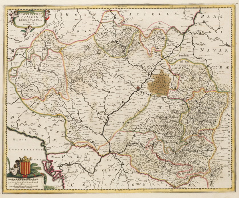 FREDERIC-DE-WIT-Gouda-Paises-Bajos-1630-Amsterdam-Paises-Bajos-1706-Reino-de-Aragon-Imagen-44-7-x-55-cm